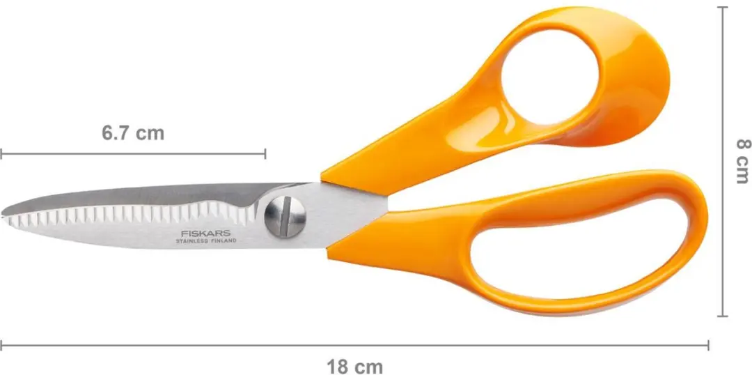 Fiskars Bloemenschaar 18cm - RVS - Oranje