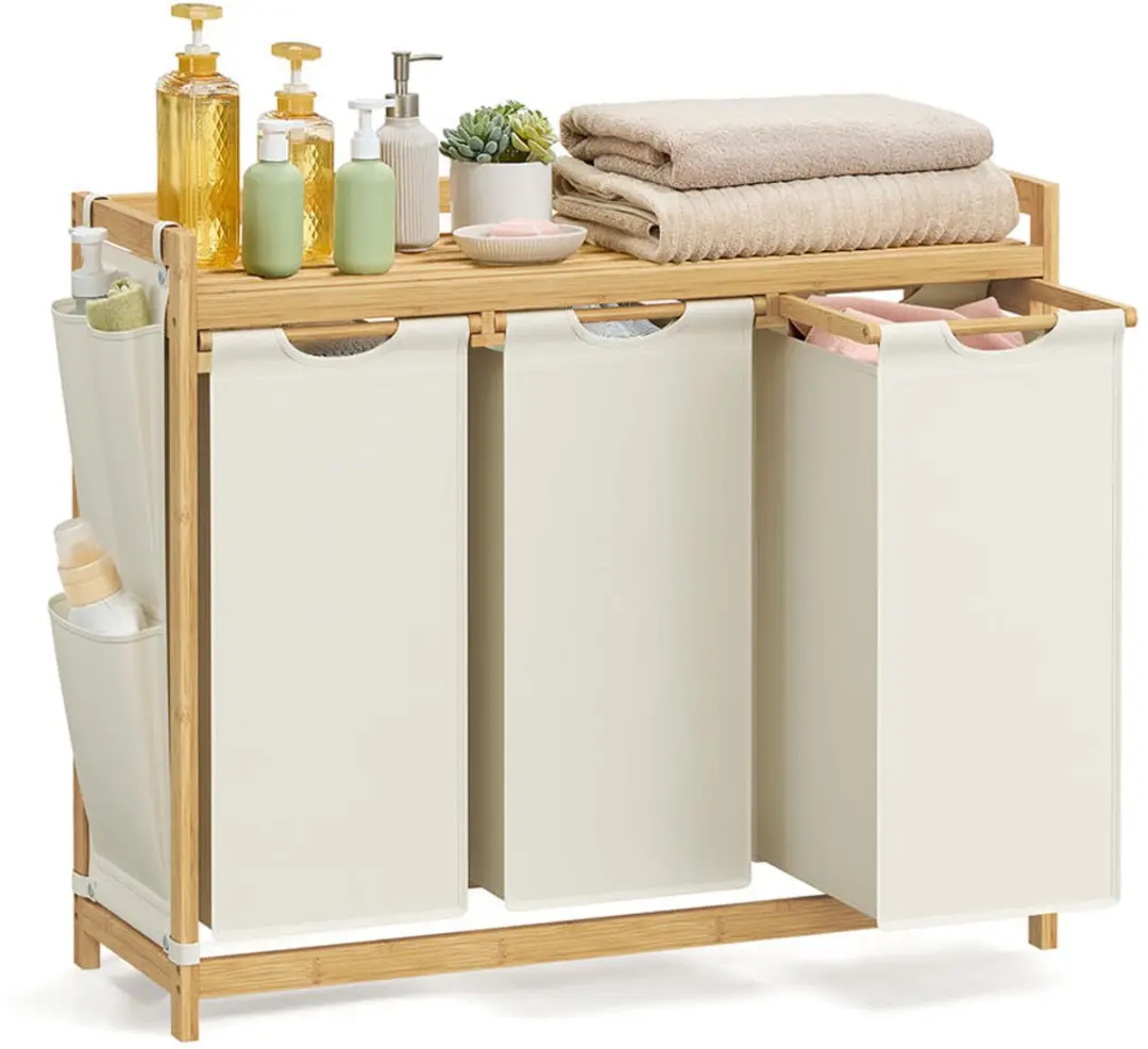 Songmics Wasmand 3 Vakken 150L