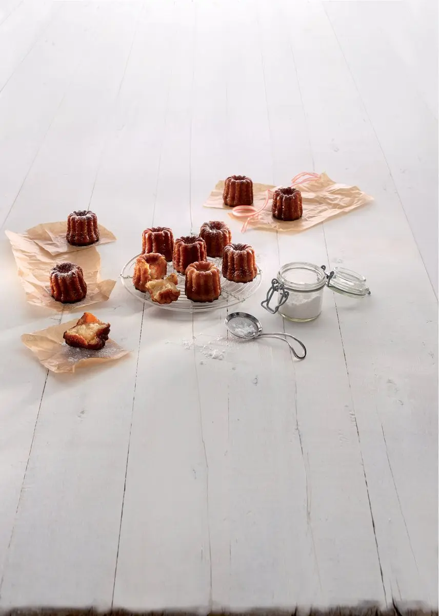Lékué Mini Cannelés Bordelais Bakvorm 8-delig - Siliconen - Zwart