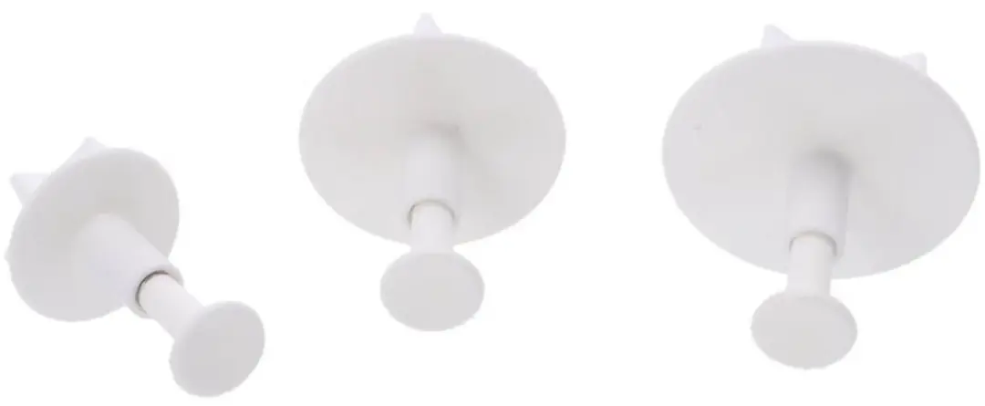 Patisse Plunger Cutter Calyx Uitsteekvormen - 3-delig - Wit