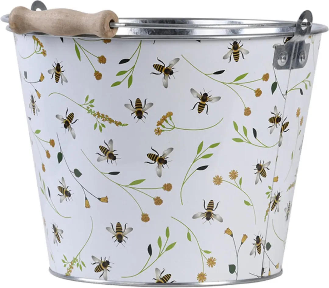 Esschert Design Happy Bee Bloempot - 5L - 26x24x19cm - Multi