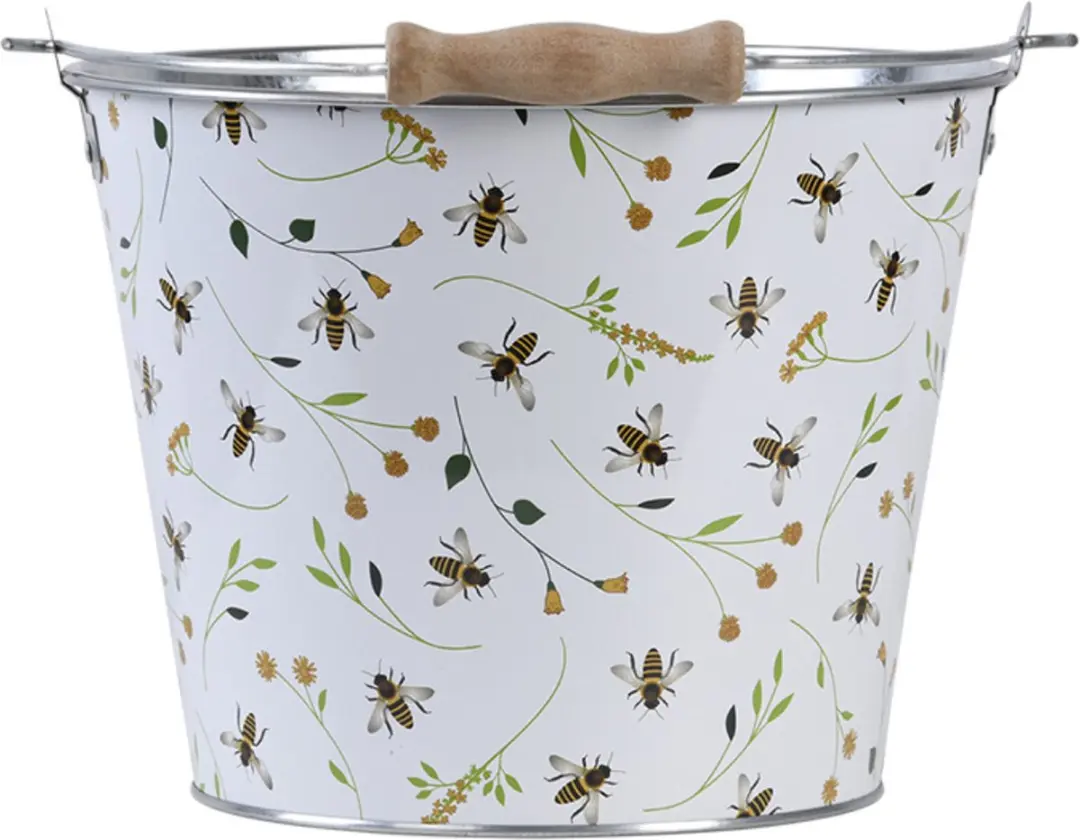 Esschert Design Happy Bee Bloempot - 5L - 26x24x19cm - Multi