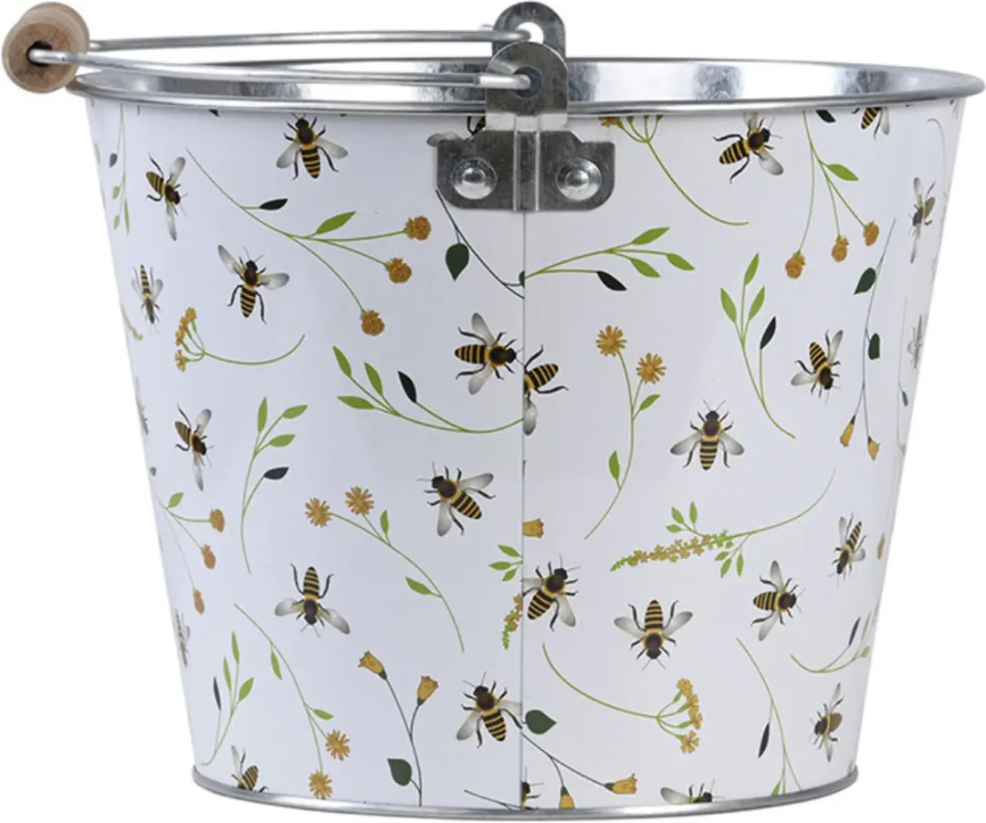 Esschert Design Happy Bee Bloempot - 5L - 26x24x19cm - Multi