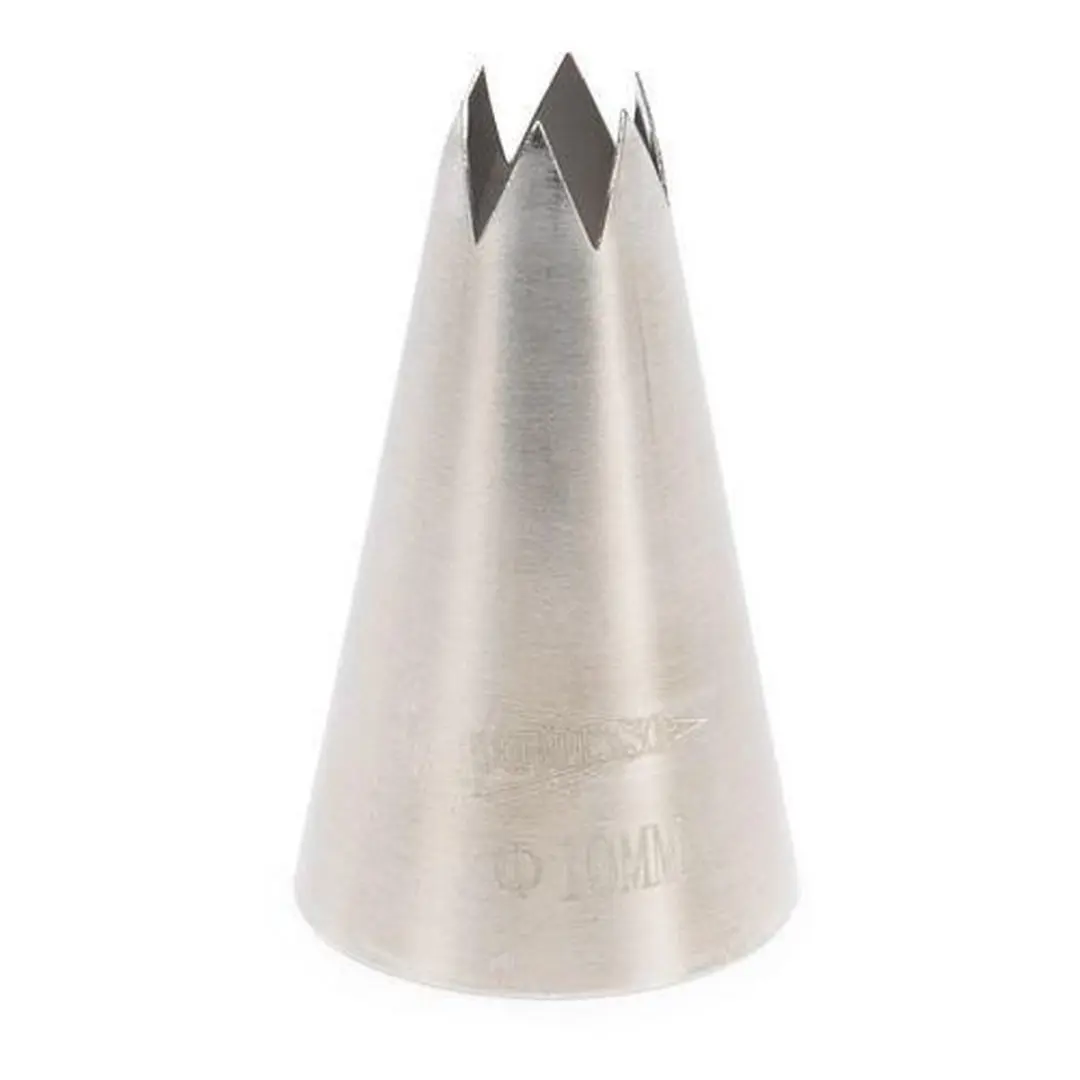 Patisse Spuitmond Ster 11mm RVS - Zilver