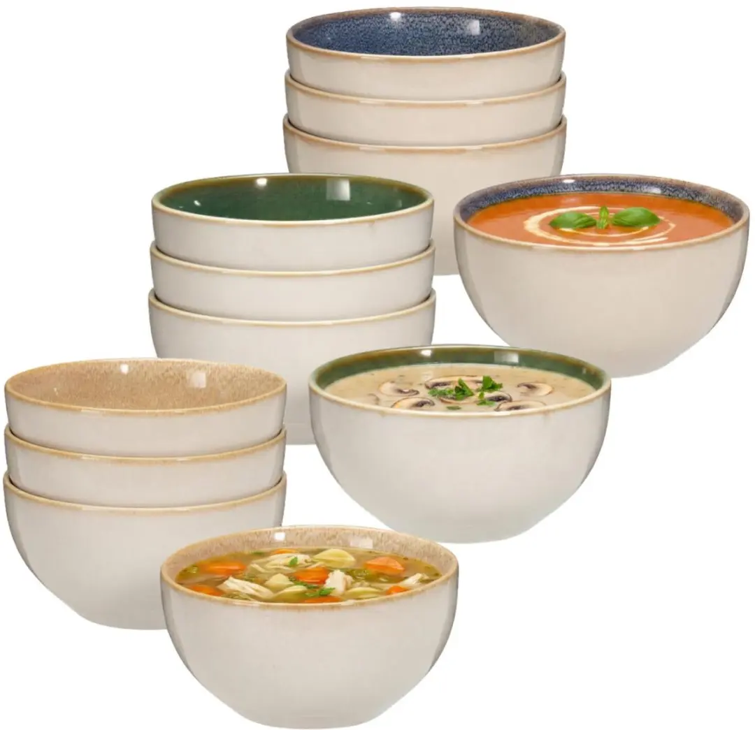 Excellent Houseware Kenji Soepkommen Set 12 Stuks