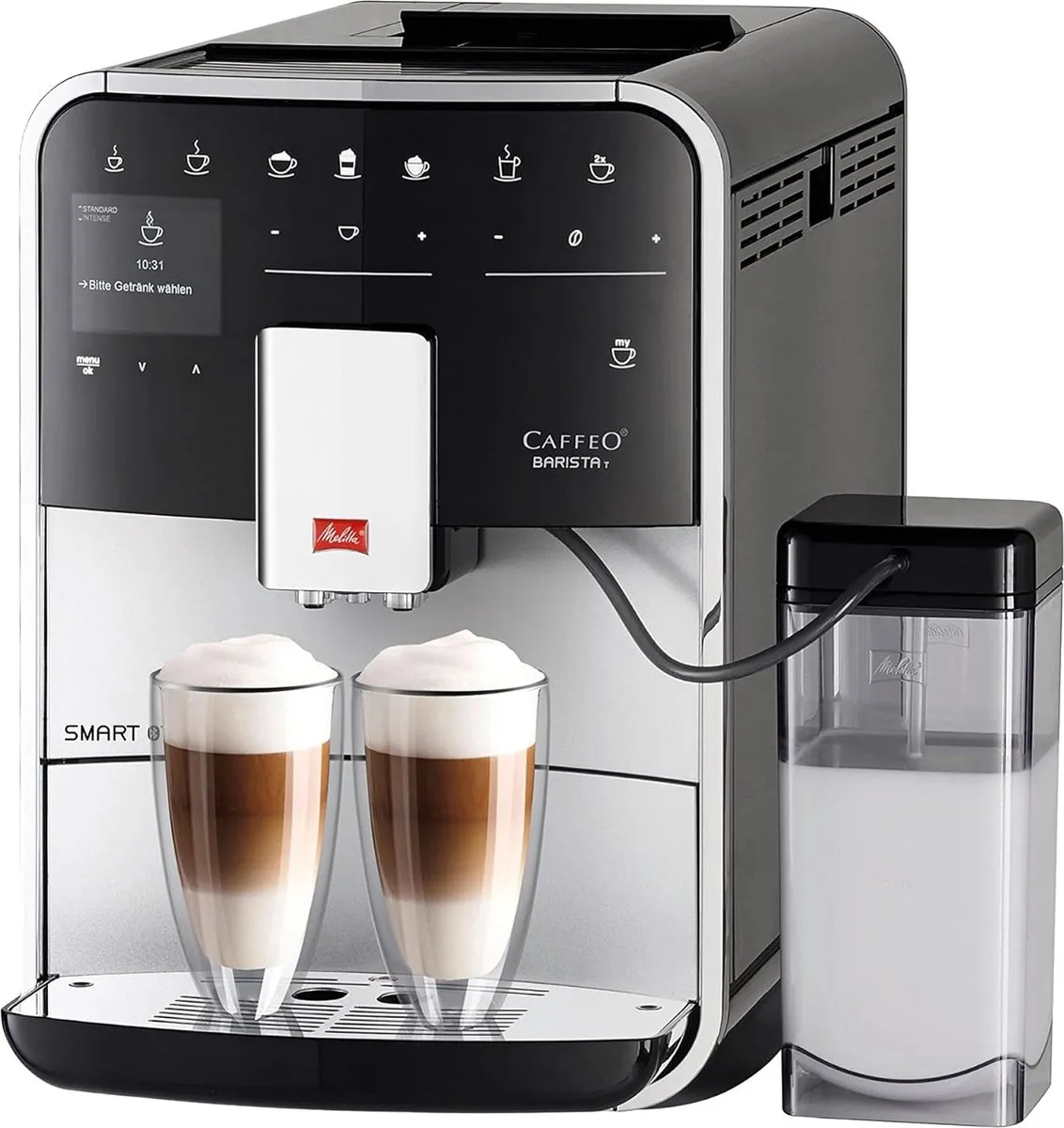 Melitta Barista Smart T volautomatische Espressomachine F830-101 zilver