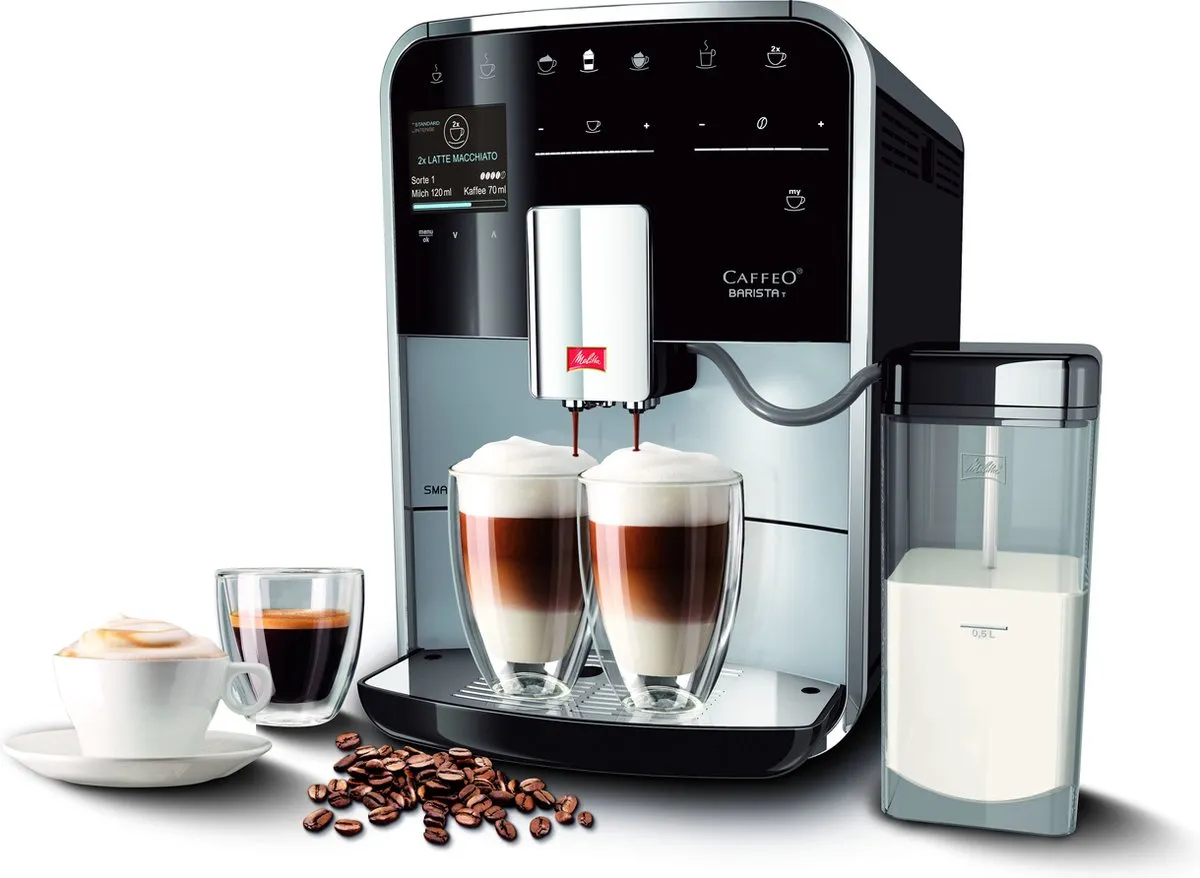 Melitta Barista Smart T volautomatische Espressomachine F830-101 zilver