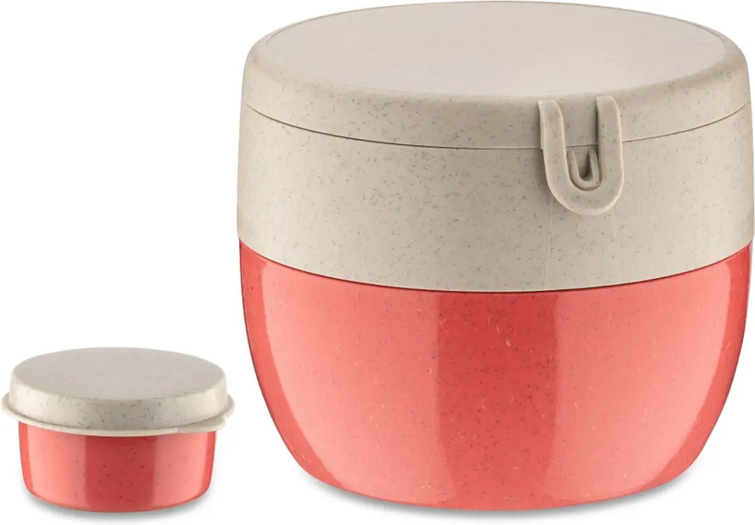 Koziol Bentobox Organic Medium - 1,25L - 3 Vakken - Paars - afbeelding 6 van 6