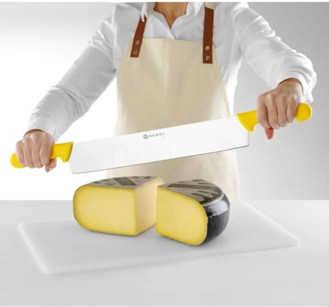 HENDI Lang Kaasmes 655mm - Rvs - Dubbele Handgreep
