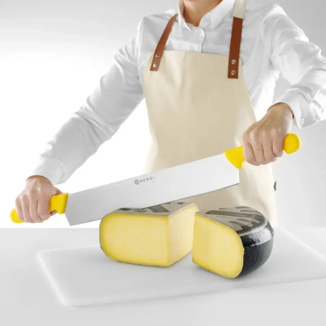 HENDI Lang Kaasmes 655mm - Rvs - Dubbele Handgreep