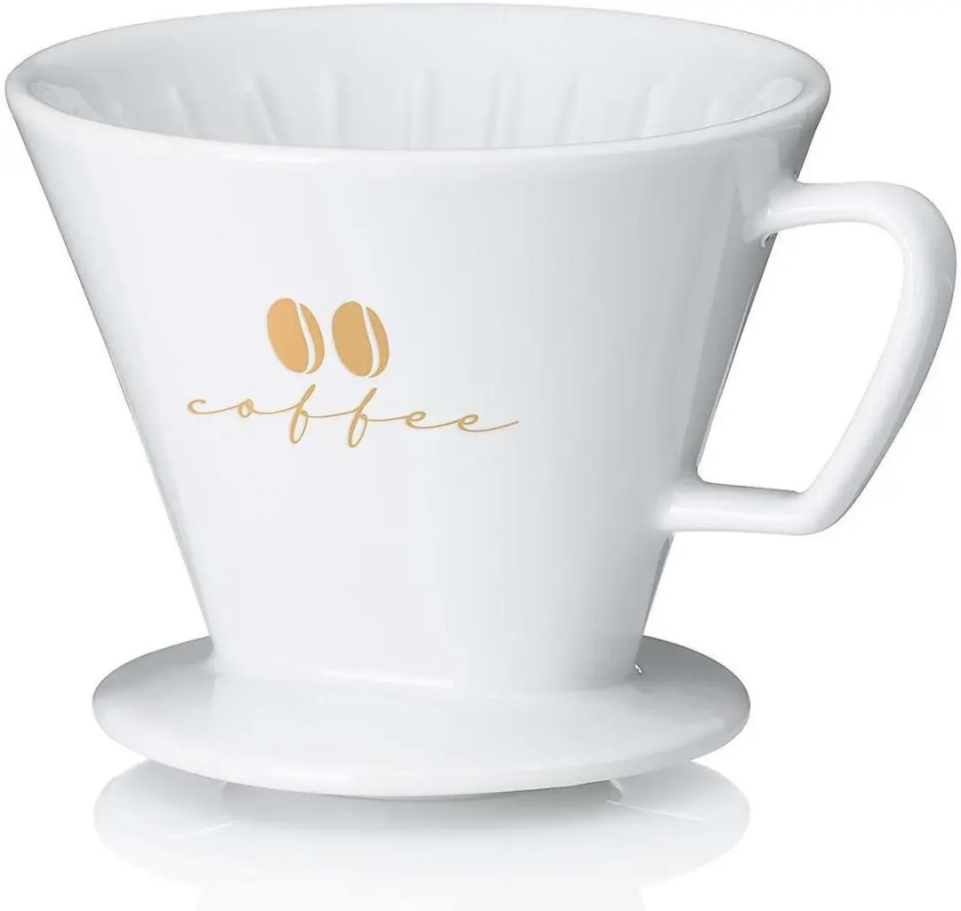 Kela Koffiefilterhouder S Porselein - Wit