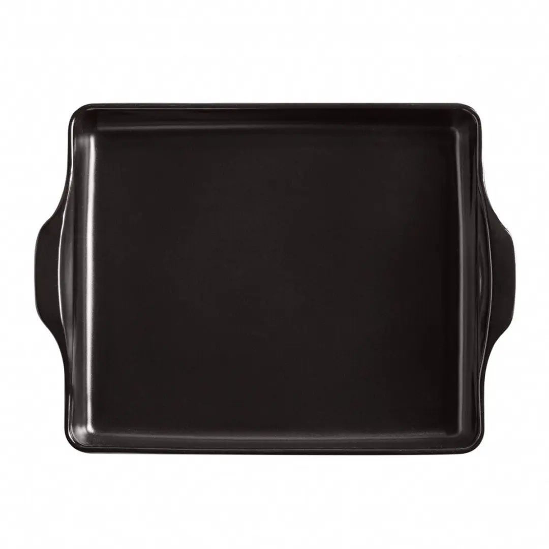 Emile Henry Grand Cru Focacciabakvorm - 40x31cm - Zwart