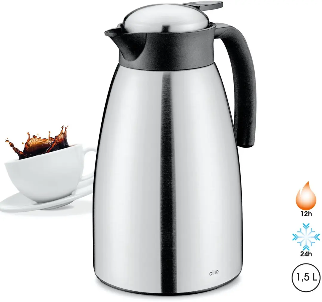 Cilio Savona Thermoskan 1,5L - Rvs - Zilver