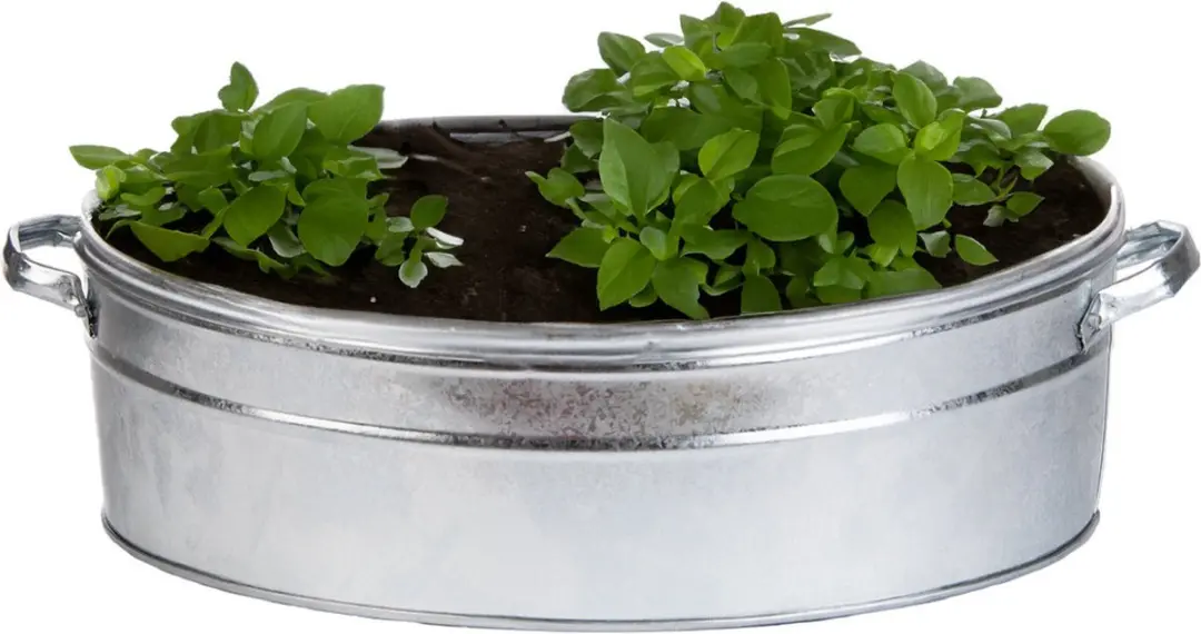 Esschert Design Teil Plantenpot 21L - 59x45x15cm - Zilver