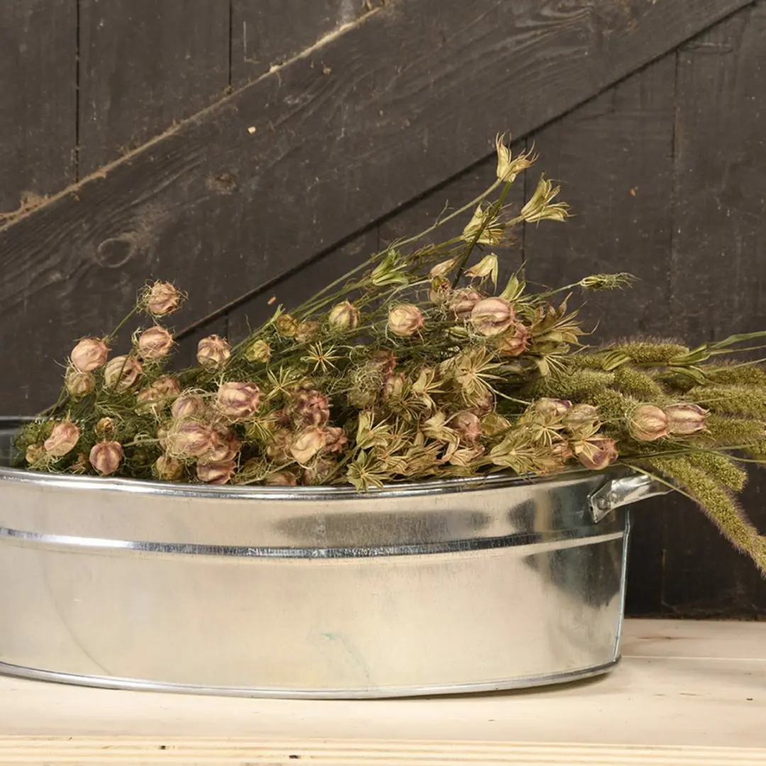 Esschert Design Teil Plantenpot 21L - 59x45x15cm - Zilver