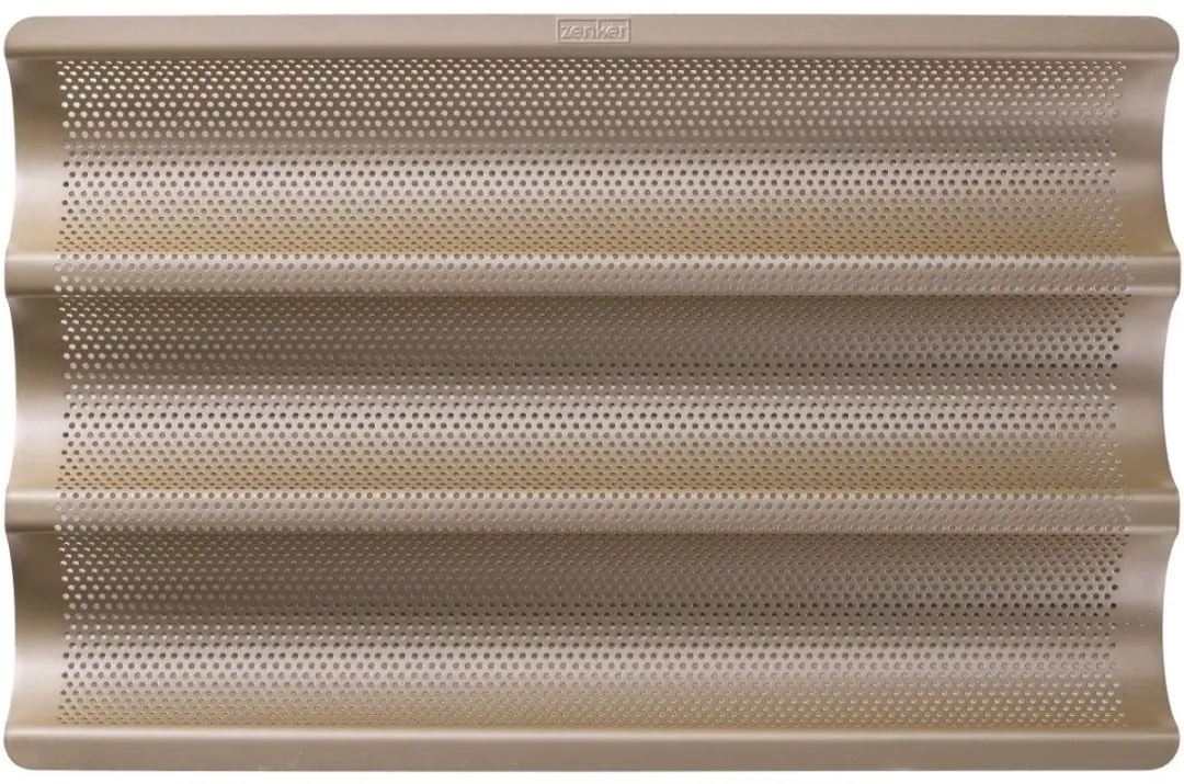 Zenker Mojave Gold Baguettevorm 3 Holtes - 38x27cm