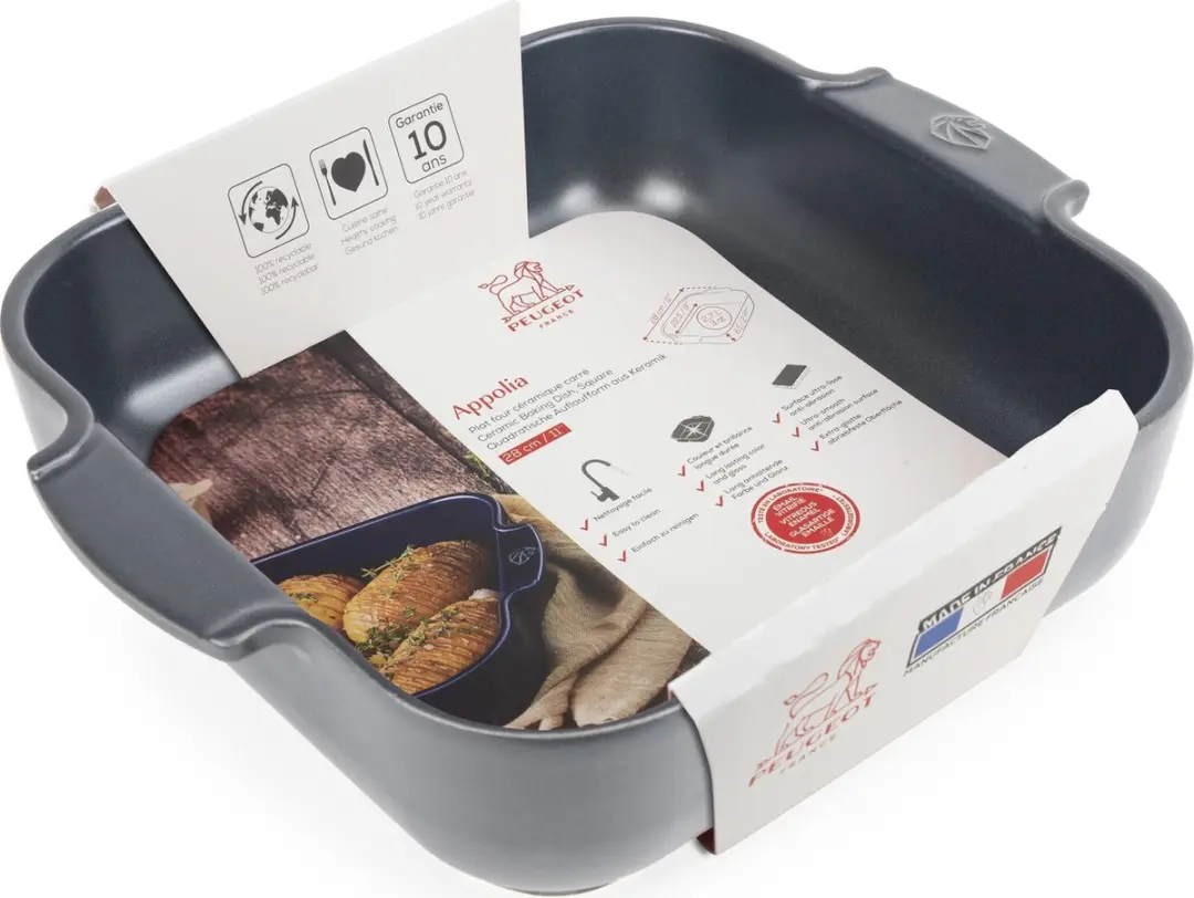 Peugeot Appolia Ovenschaal 28cm - Leisteen - Grijs
