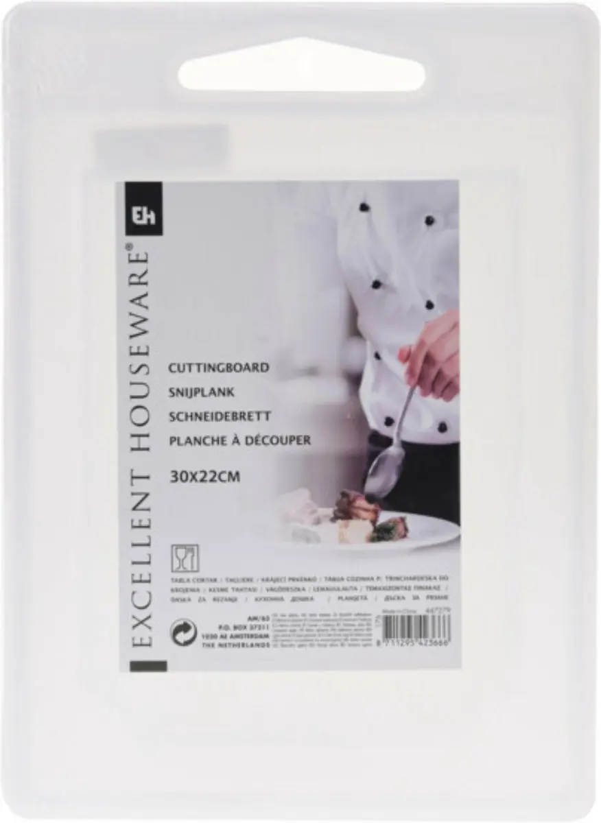 Excellent Houseware Snijplank Wit - 2 Stuks 30x22cm