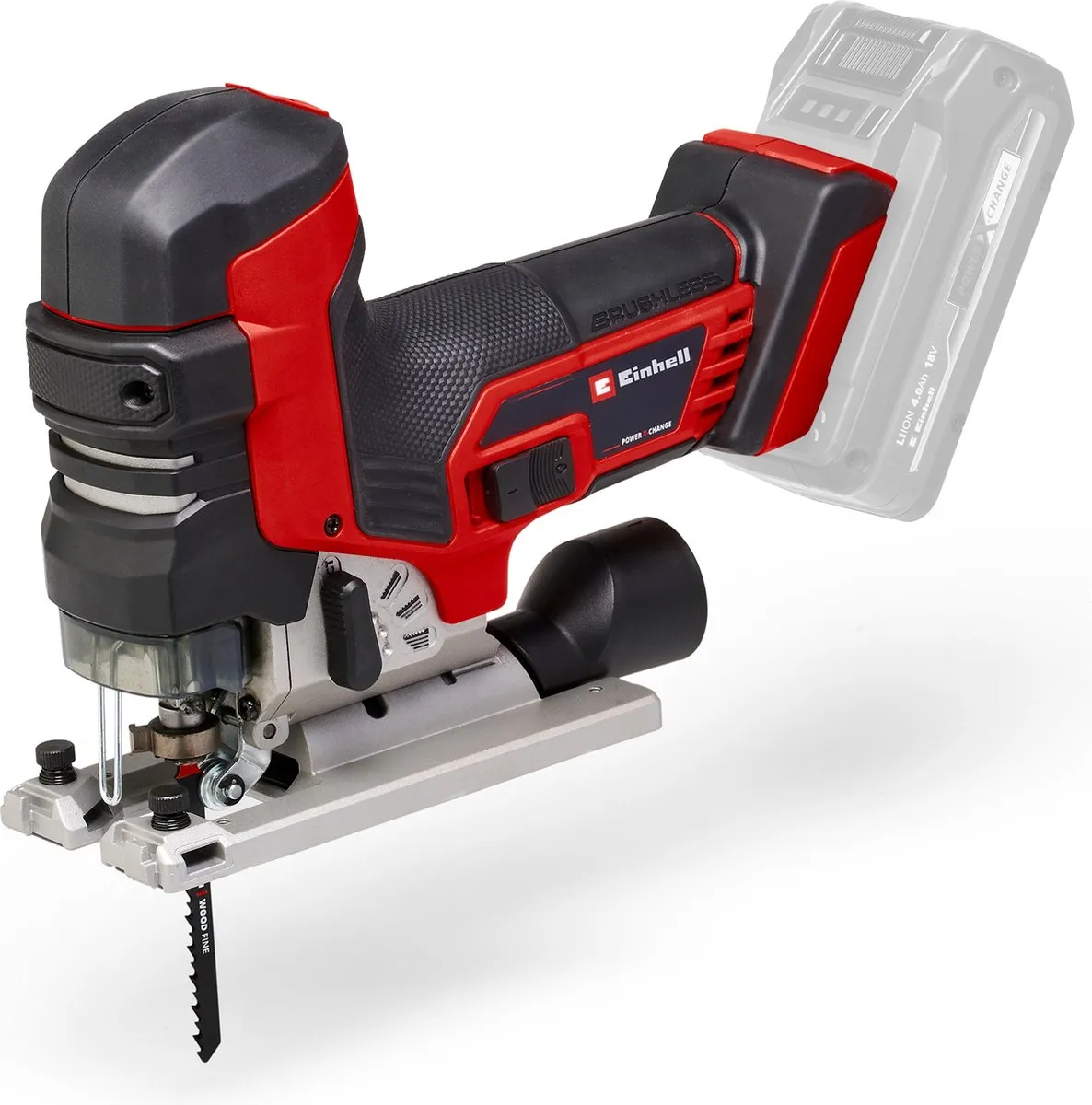 Einhell Accu Decoupeerzaag TP-JST 18/135 Li BL Solo - 3 Zaagbladen