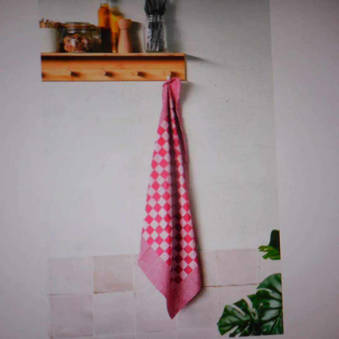 Cosy&Trendy Art Carré Keukenhanddoek Rood - 6 Stuks 65x65cm