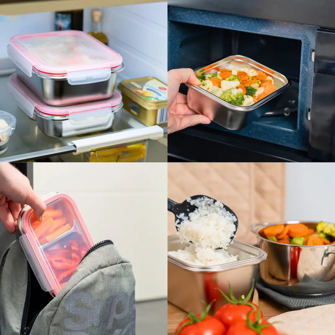 Westmark Roestvrijstalen Lunchbox 2250ml - BPA-vrij