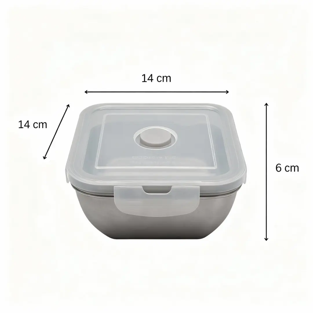 Fackelmann Move Lunchbox 600ml - Roestvrij staal - afbeelding 4 van 5