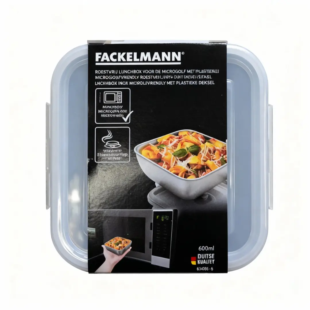 Fackelmann Move Lunchbox 600ml - Roestvrij staal - afbeelding 3 van 5