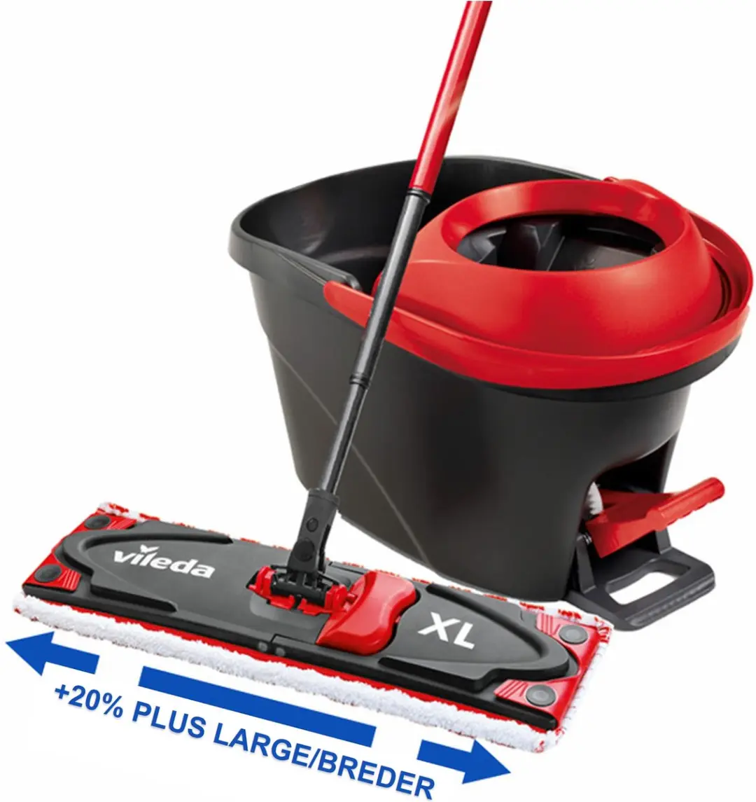 Vileda Ultramax Turbo XL Complete Set - Rood/Zwart