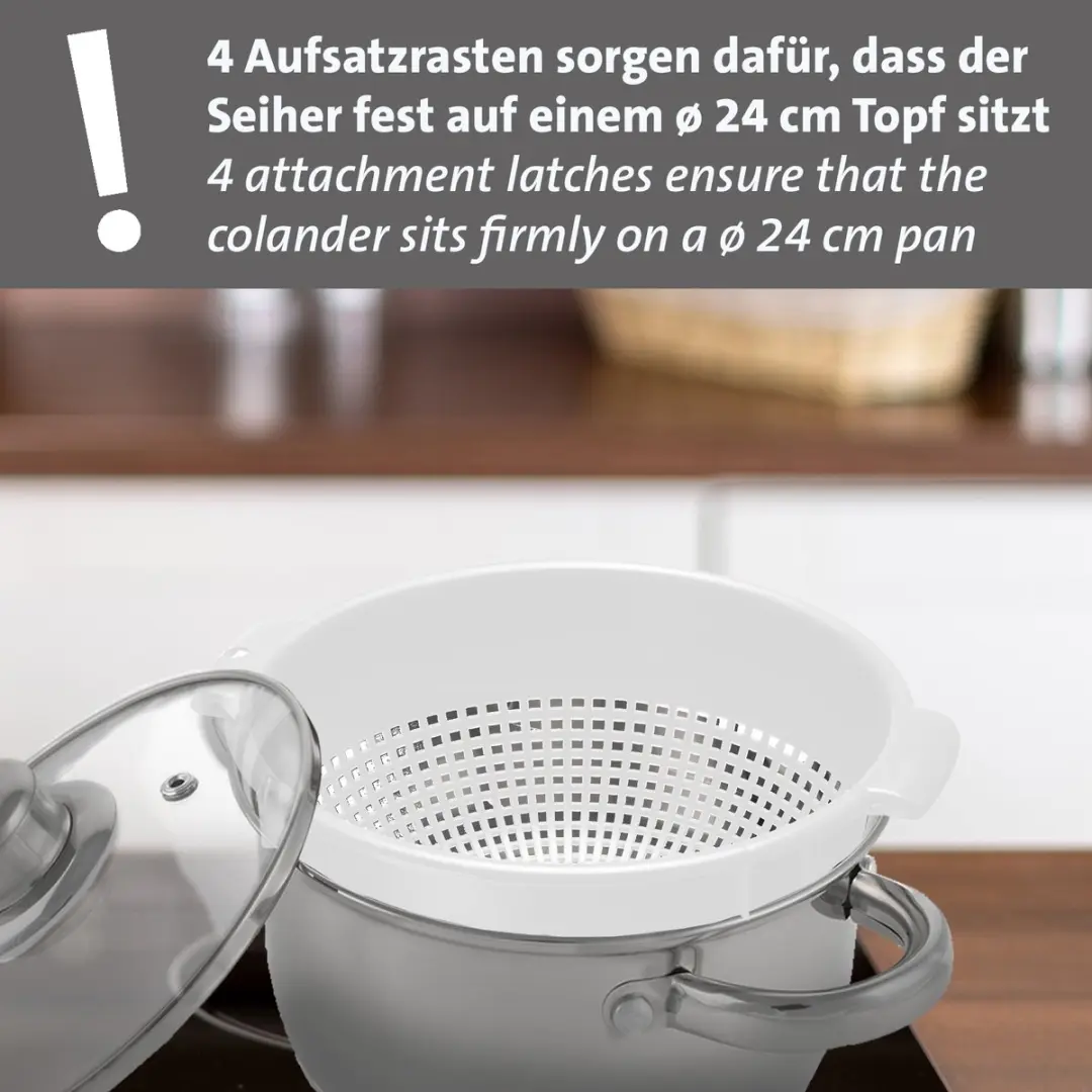 Westmark Strainer 24cm - 2 Stuks - Wit
