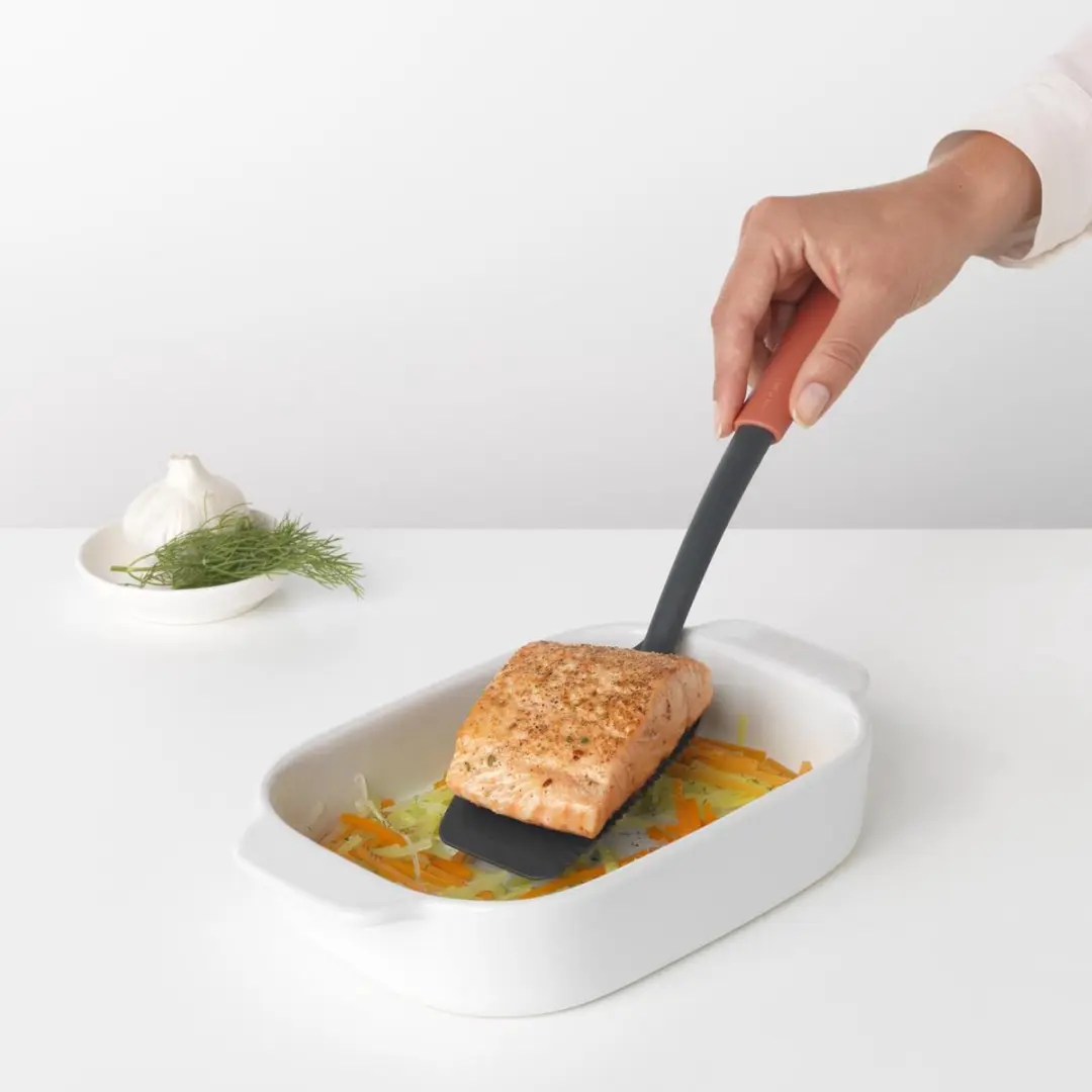 Brabantia Tasty+ Bakspatel met Snijrand - Terracotta Pink