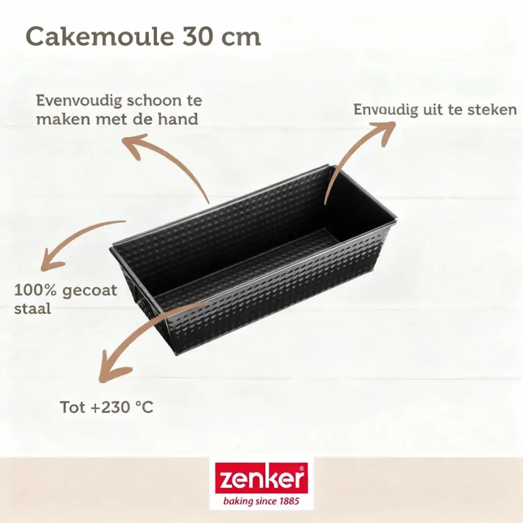 Zenker Black Metallic Cakevorm 30,5cm