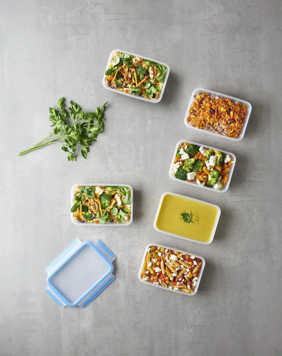 Tefal MasterSeal Fresh N1031951 Mealprepbox - 6x 0,8L - Blauw/Transparant