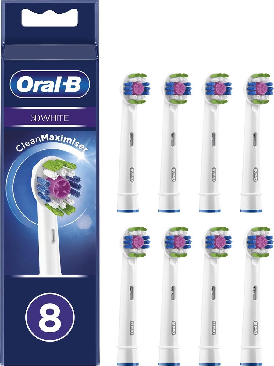 Oral-B 3D White Opzetborstels 8 Stuks