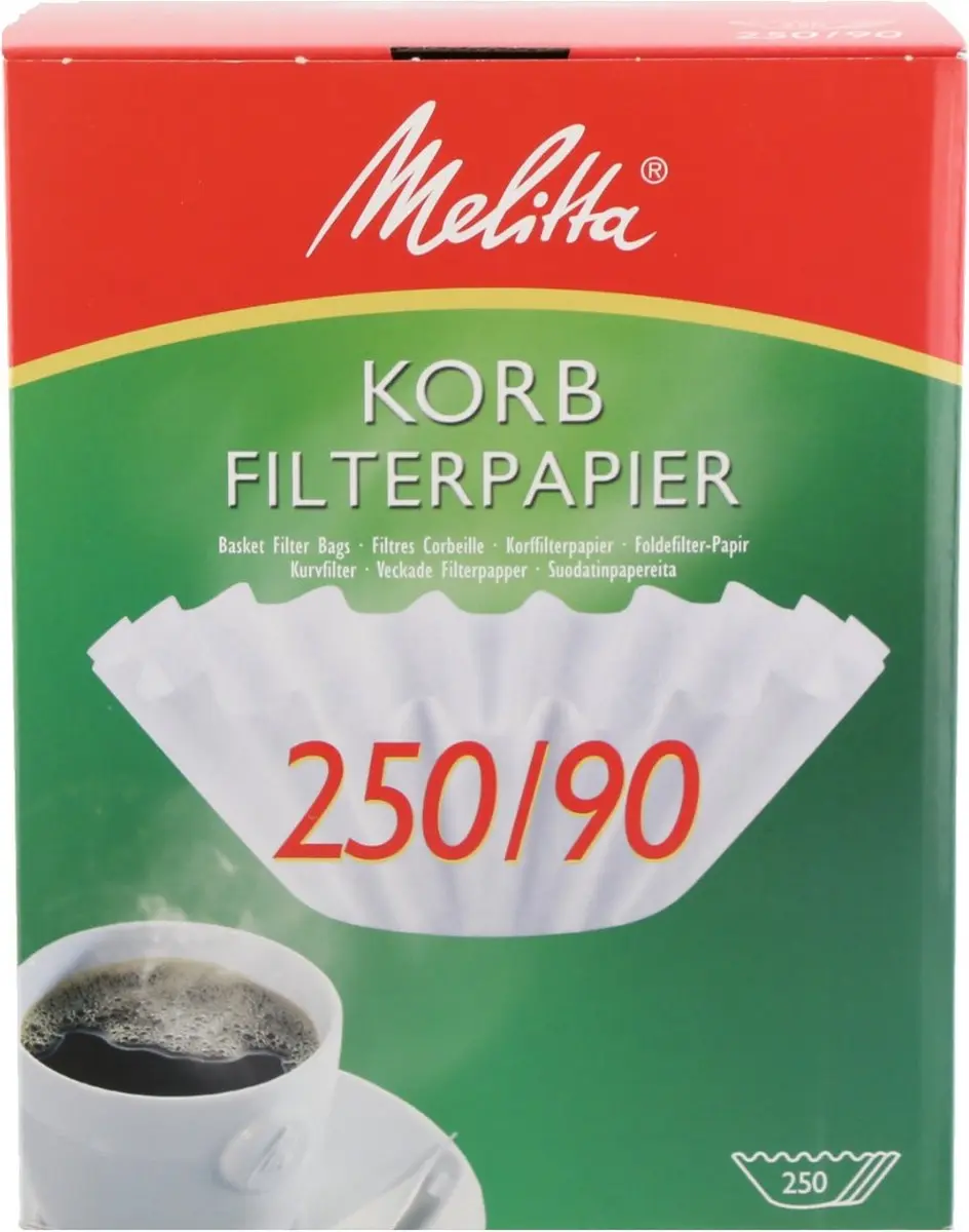 Melitta Koffiefilter Korf 250 Stuks - Wit