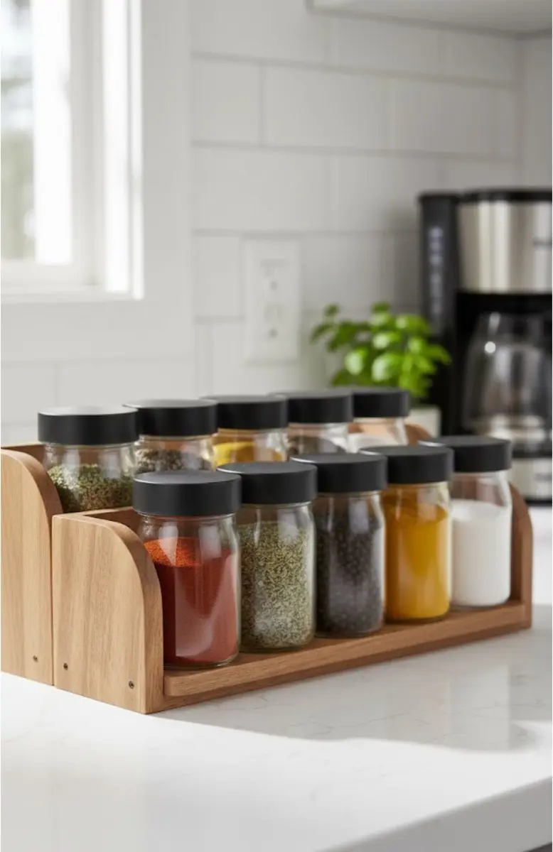 Excellent Houseware Kruidenpotjes 6x250ml - Glas met RVS deksel
