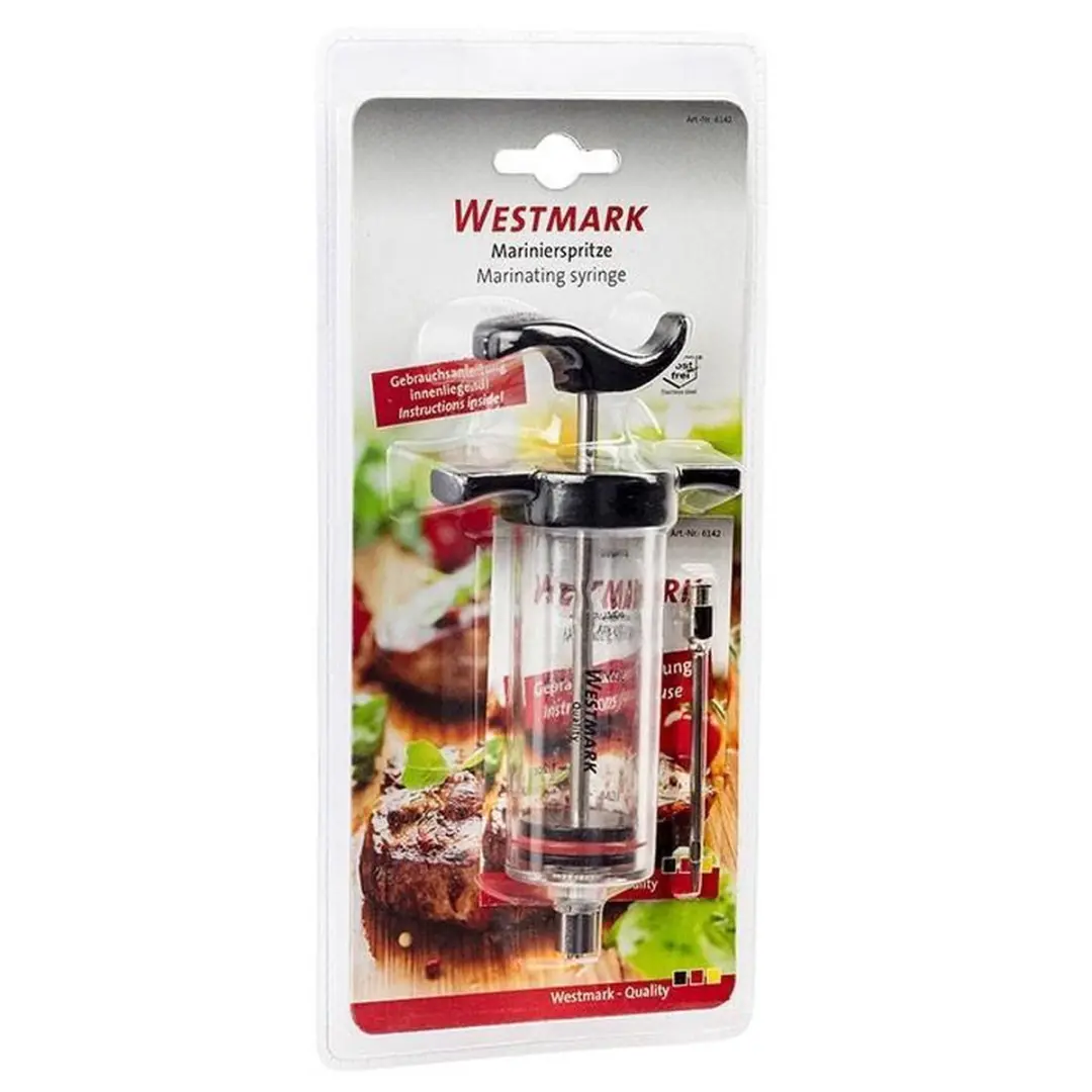 Westmark Marinadespuit 50ml - 22,5cm - Zwart/Transparant
