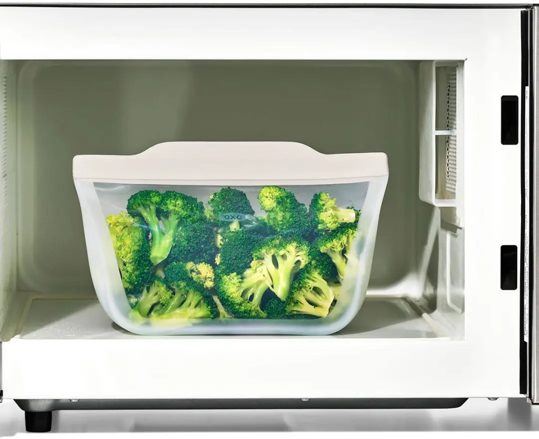 OXO Herbruikbare Stand-Up Zak 950ml - Transparant/Wit - afbeelding 6 van 6
