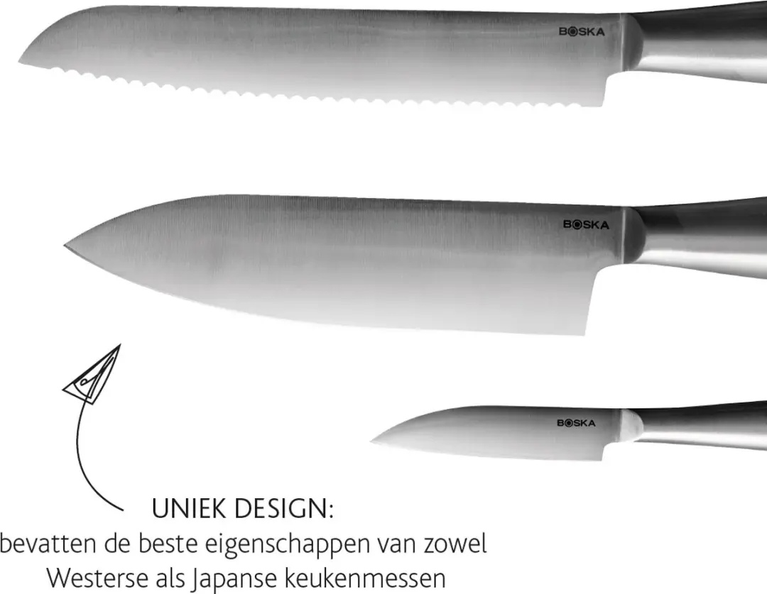 Boska Copenhagen Messenset 3-delig - RVS - Zilver - afbeelding 6 van 6
