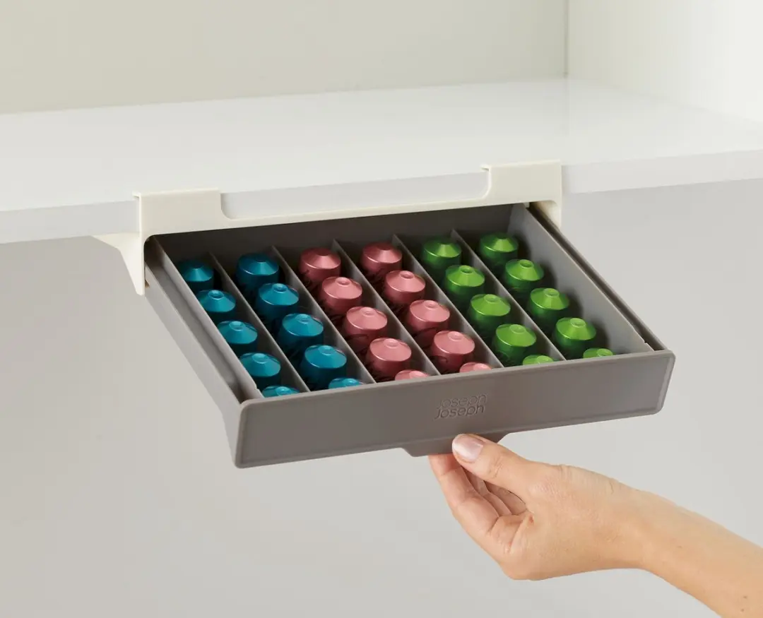 Joseph Joseph Ladeorganizer Koffiecups 30x Nespresso - Grijs - afbeelding 6 van 6