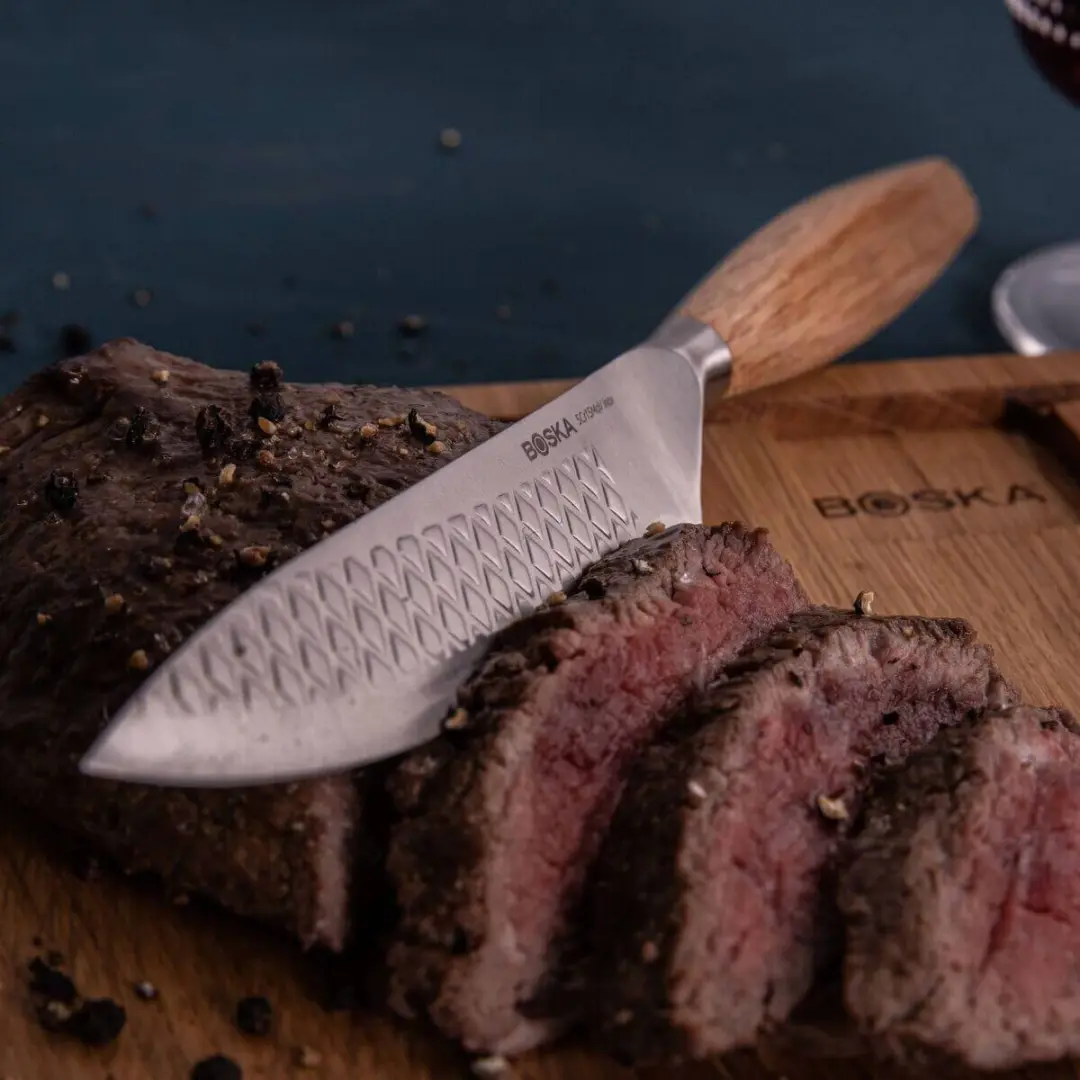 Boska Oslo+ Steakmessen 4 Stuks - RVS - Europees eikenhout