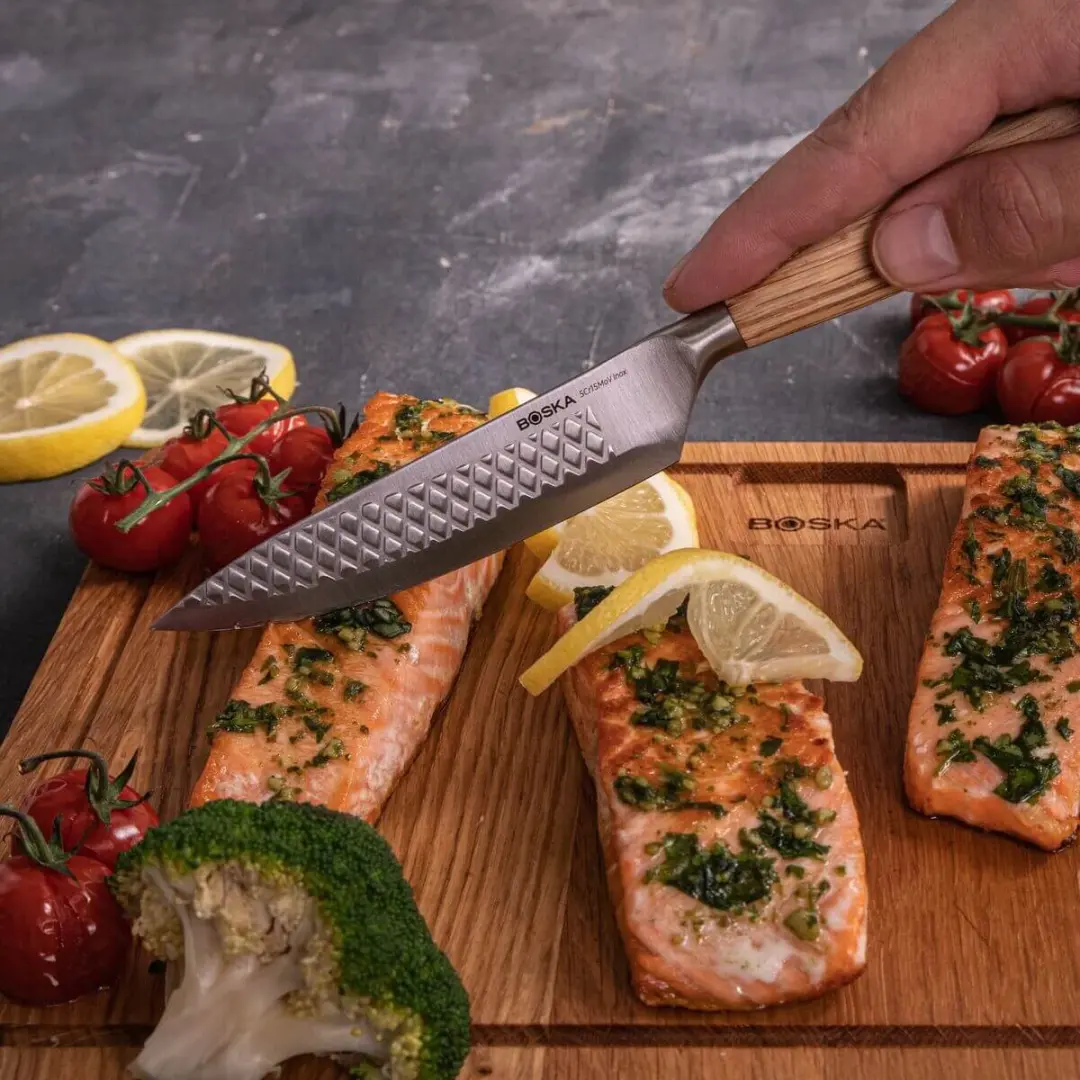 Boska Oslo+ Steakmessen 4 Stuks - RVS - Europees eikenhout