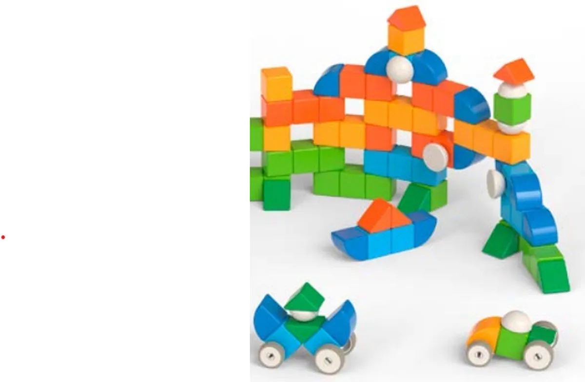 Geomag Magicube 4 Shapes Recycled Bulk - 128 Stuks - Multikleur