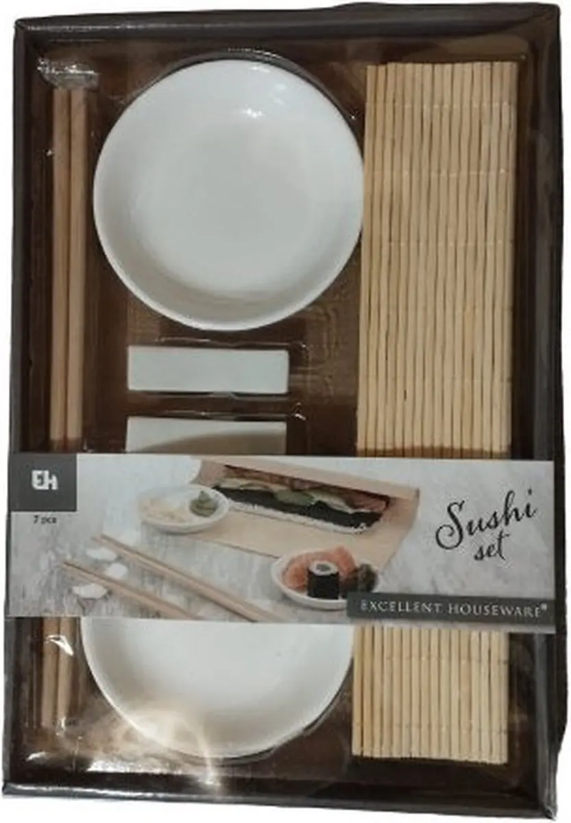 Excellent Houseware 7-delig Sushi Set - Wit