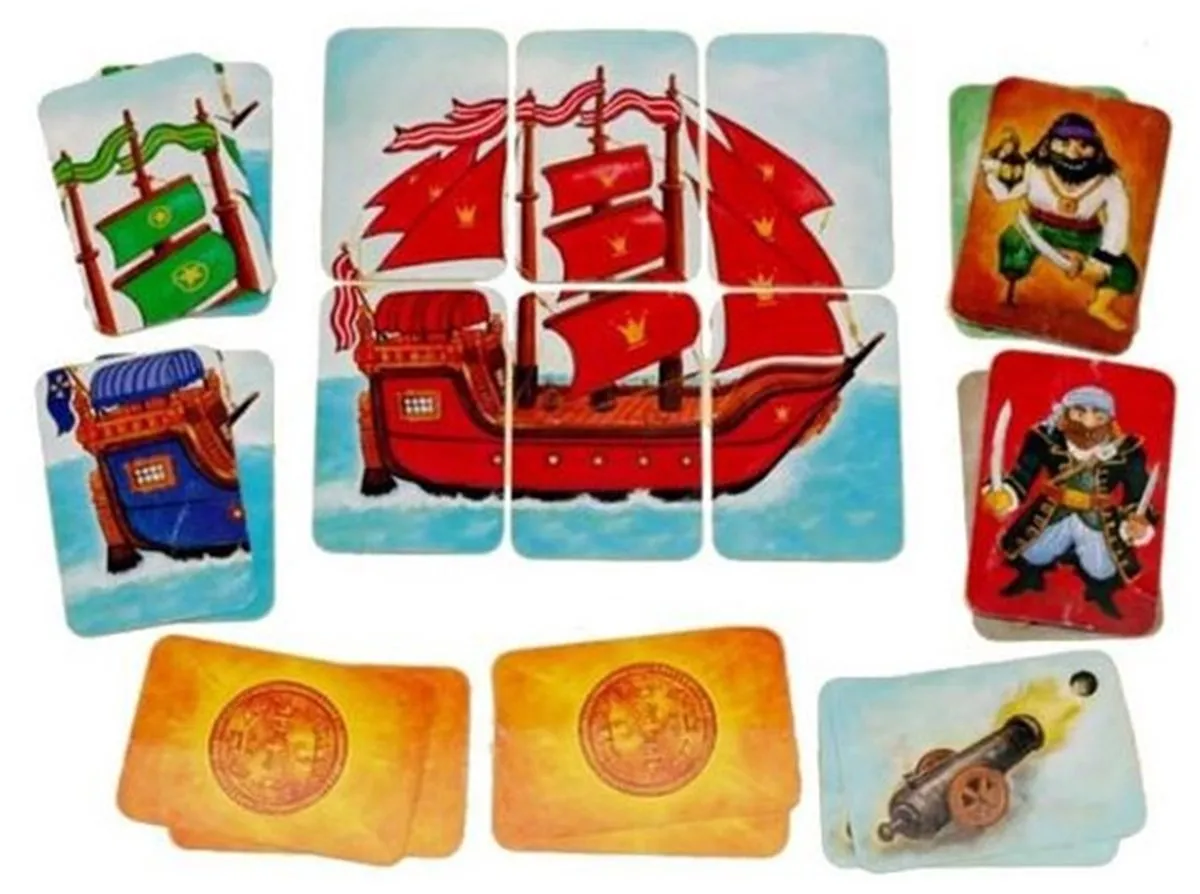 Djeco Piratatak Kaartspel - 55 Kaarten - Multicolor - afbeelding 3 van 6