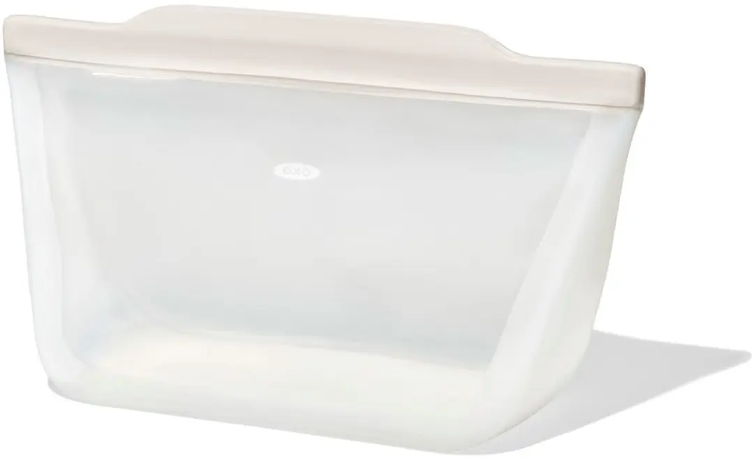 OXO Herbruikbare Stand-Up Zak 1.8L - Transparant/Wit