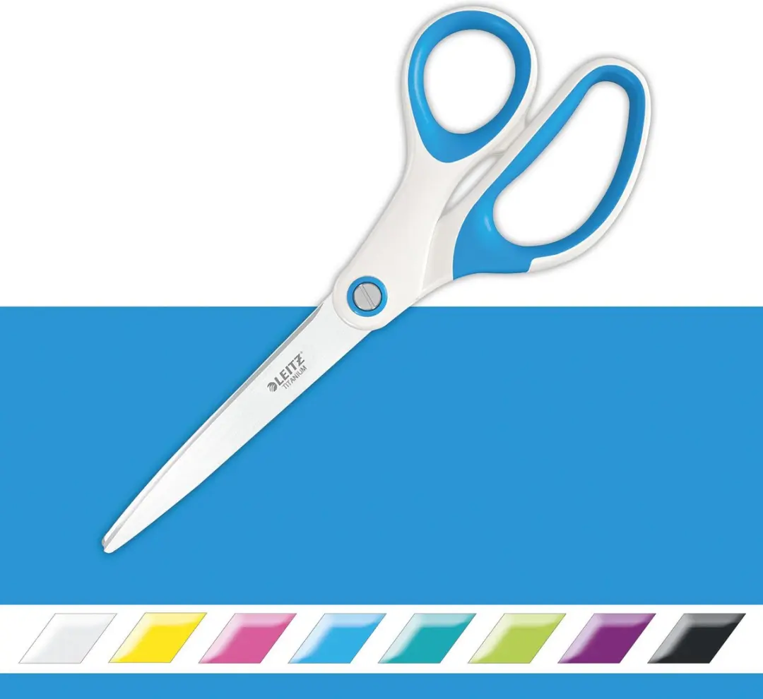 Leitz WOW Titanium Roestvrijstalen Schaar - Blauw