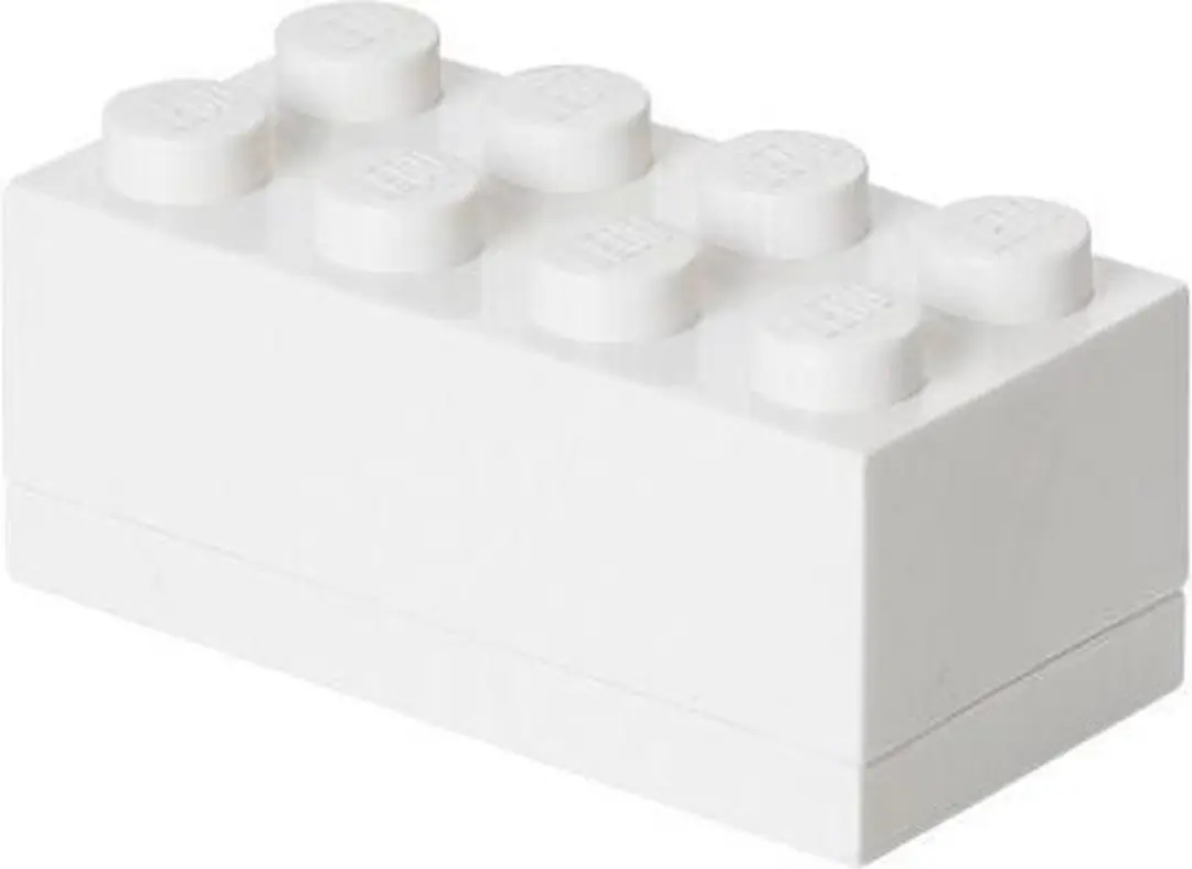 LEGO Opbergbox Mini Brick 8 - Wit