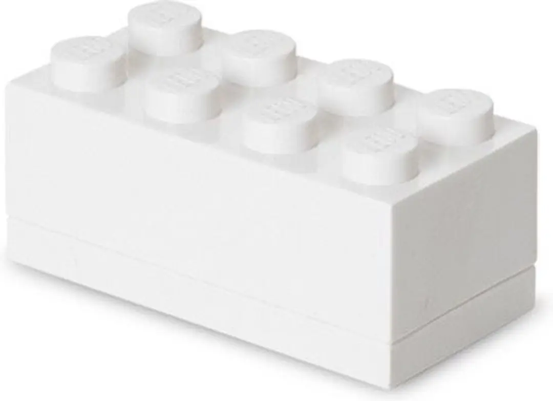 LEGO Opbergbox Mini Brick 8 - Wit