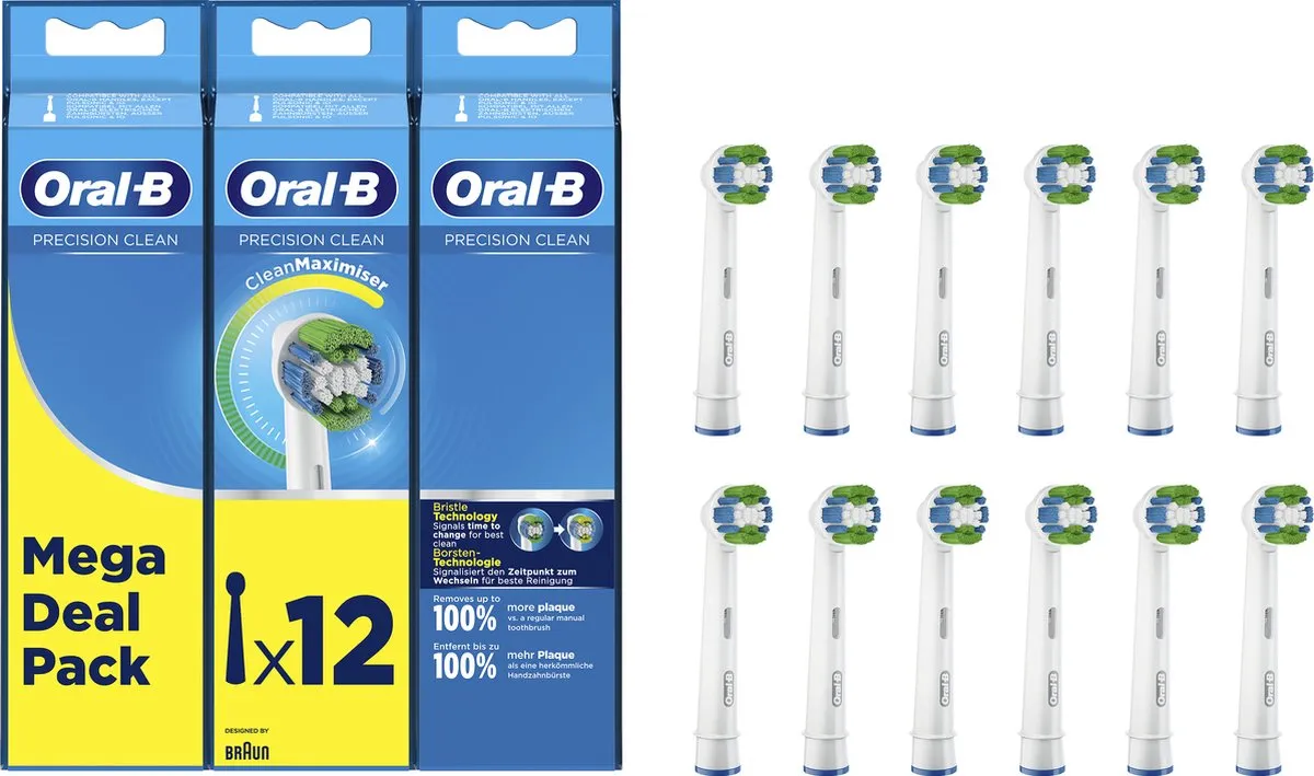 Oral-B Precision Clean Opzetborstels 12 Stuks