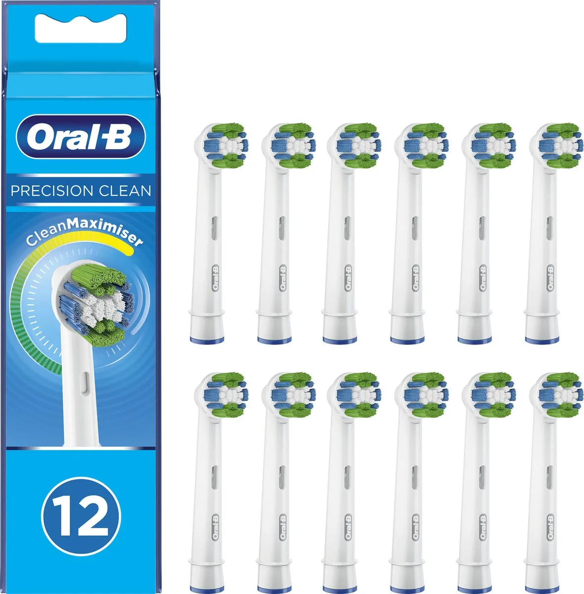 Oral-B Precision Clean Opzetborstels 12 Stuks - Wit